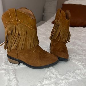 Kids fringe cowboy boots